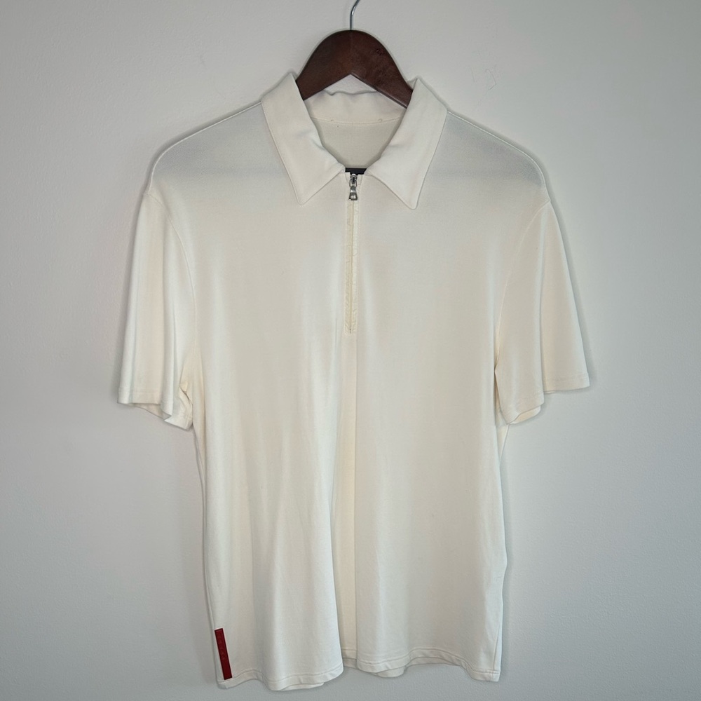 Vintage Prada Men’s Size Large Zip Polo